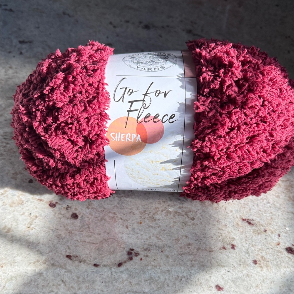 Go For Fleece Sherpa Yarn - Burgundy
